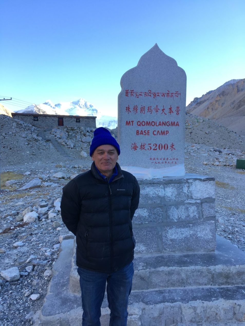 Author at Qomolangma Base Camp, 7 December 2017