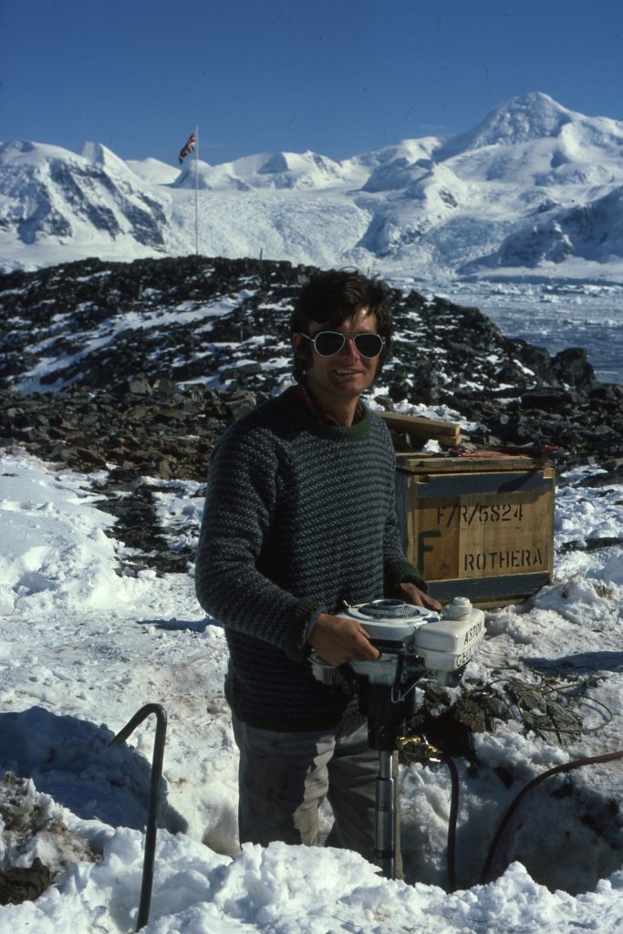 Author, Rothera Point, Antarctic Peninsula, 1977