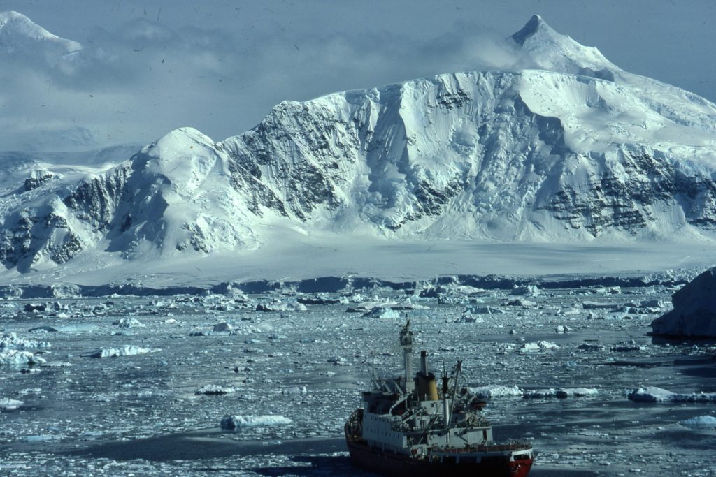 Ship off Rothera Point, Antarctic Peninsula 1977