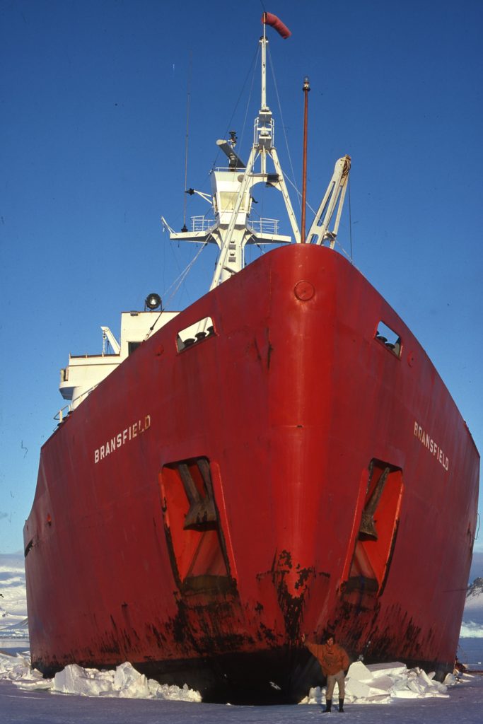 Ships at Horseshoe Island, Marguerite Bay, Antarctic Peninsula 1977