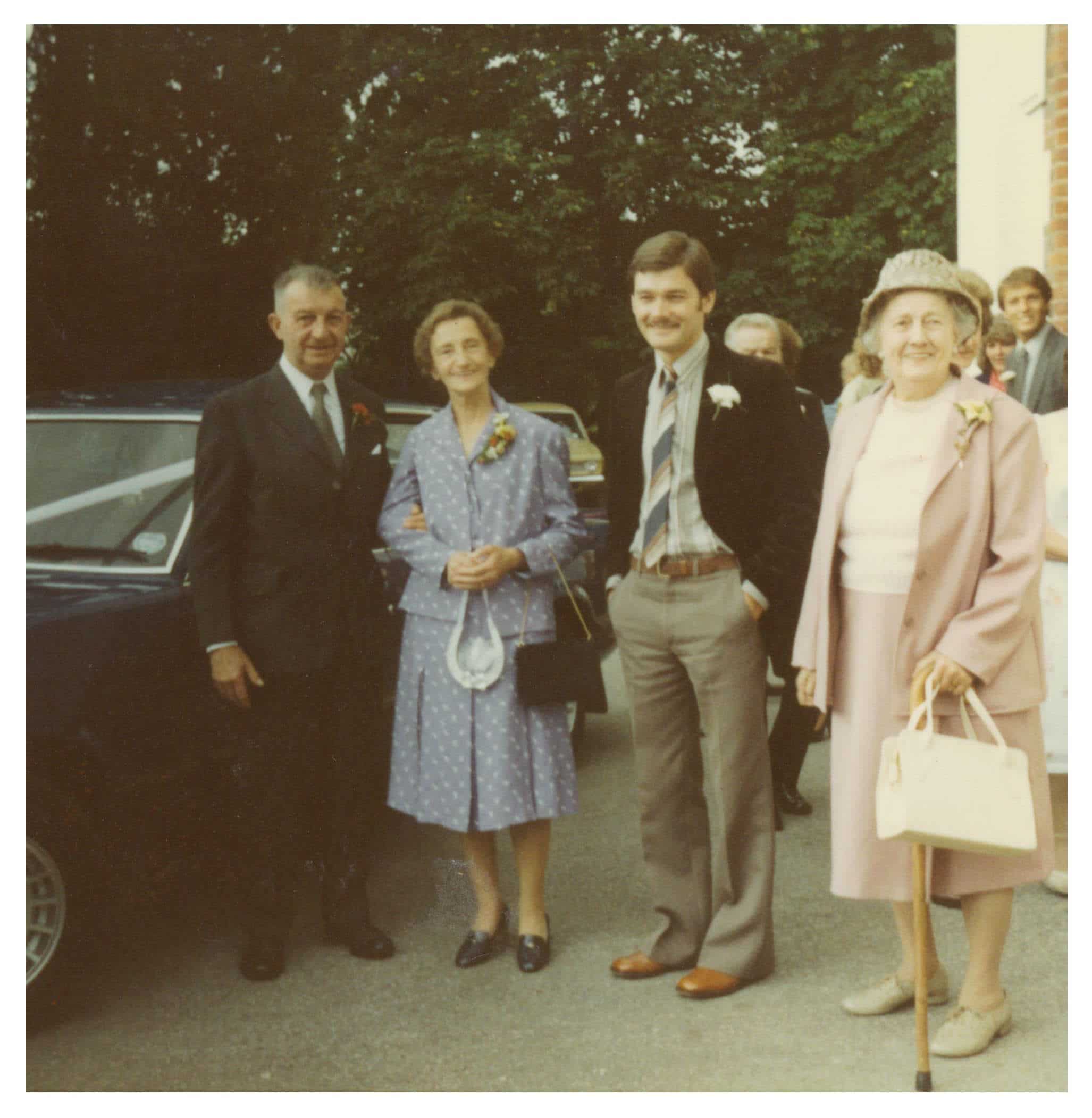 JRE and Maria's wedding, Englefield Green Catholic Church 1981.